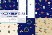 Cozy Christmas Seamless Pattern, a Pattern Graphic by SassyCorners (Thumbnail 1 of 6)