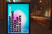 Warsaw Citylight Ad Bus Stop 4, an Advertising Mockup by Graphic Shelter (Thumbnail 7 of 7)