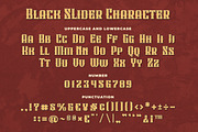 Black Slider a Layering Dark Display, a Blackletter Font by Blankids Studio (Thumbnail 9 of 9)