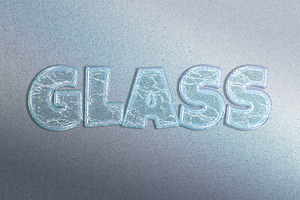 Transparent Glass Text Effect