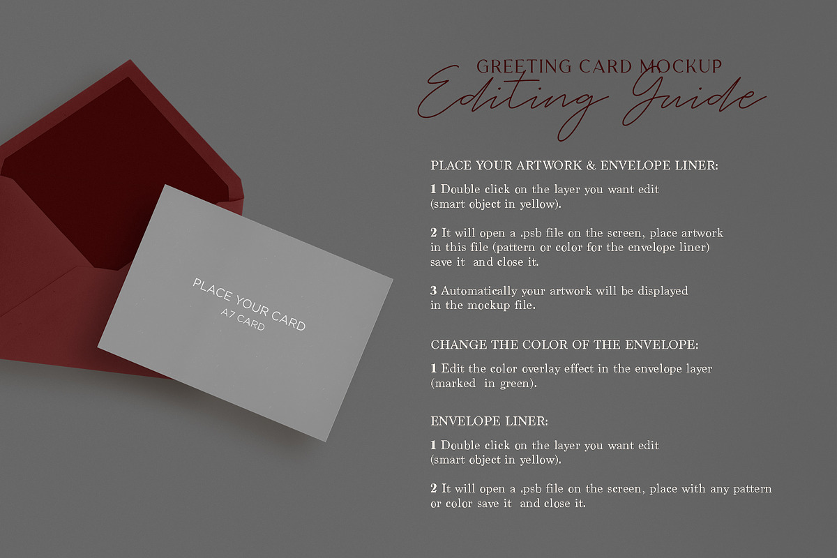 Greeting Card Mockup A7 . Moody Wine, a Product Mockup by tomodachi studio (Photo 7 of 7)