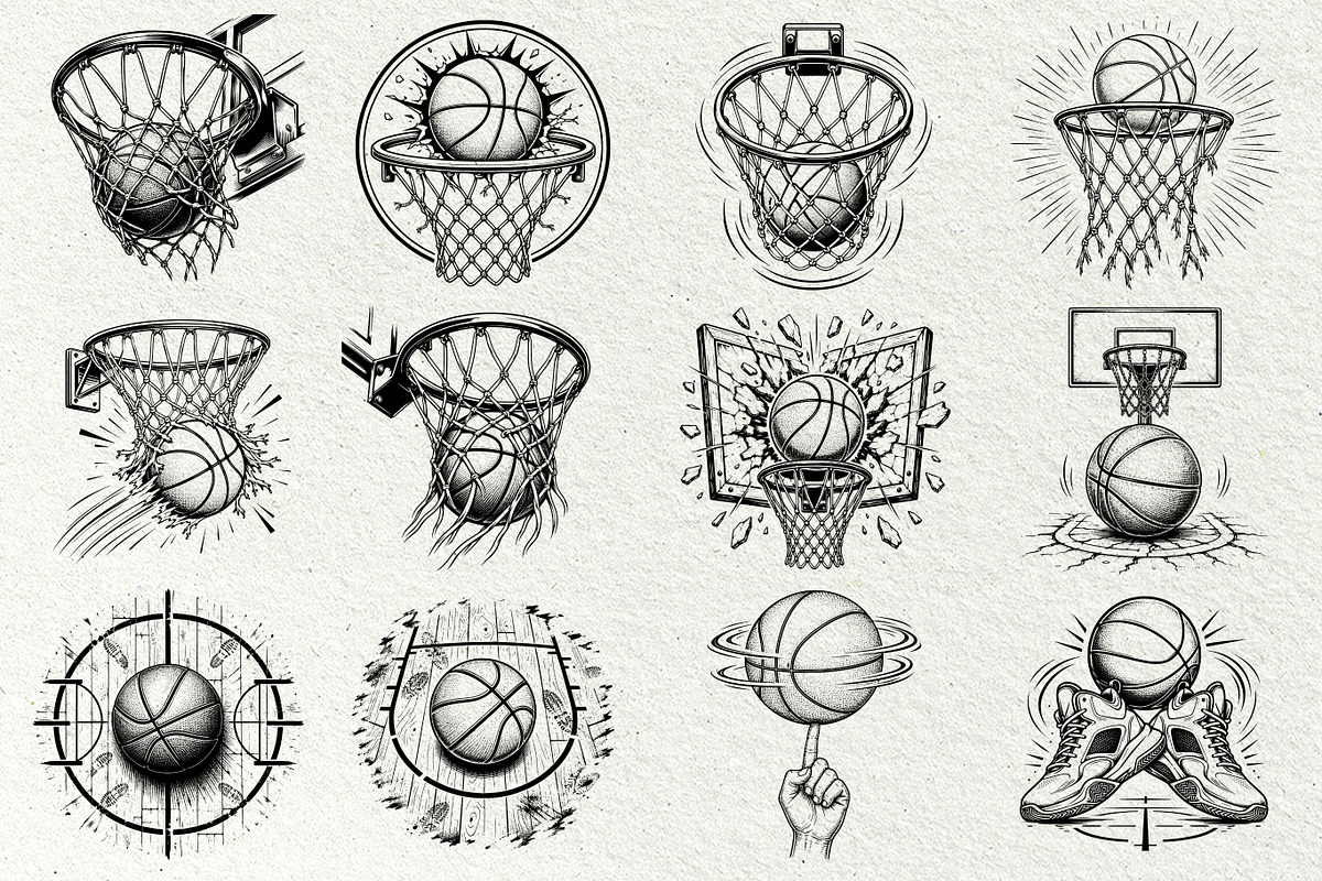 Basketball SVG Graphics, a Sport Illustration by DENIDigitalArtSudio (Photo 3 of 7)