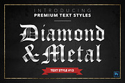 Diamond & Metal #1 - 15 Text Styles, a Layer Style Add-On by Jonas Stensgaard (Thumbnail 14 of 18)