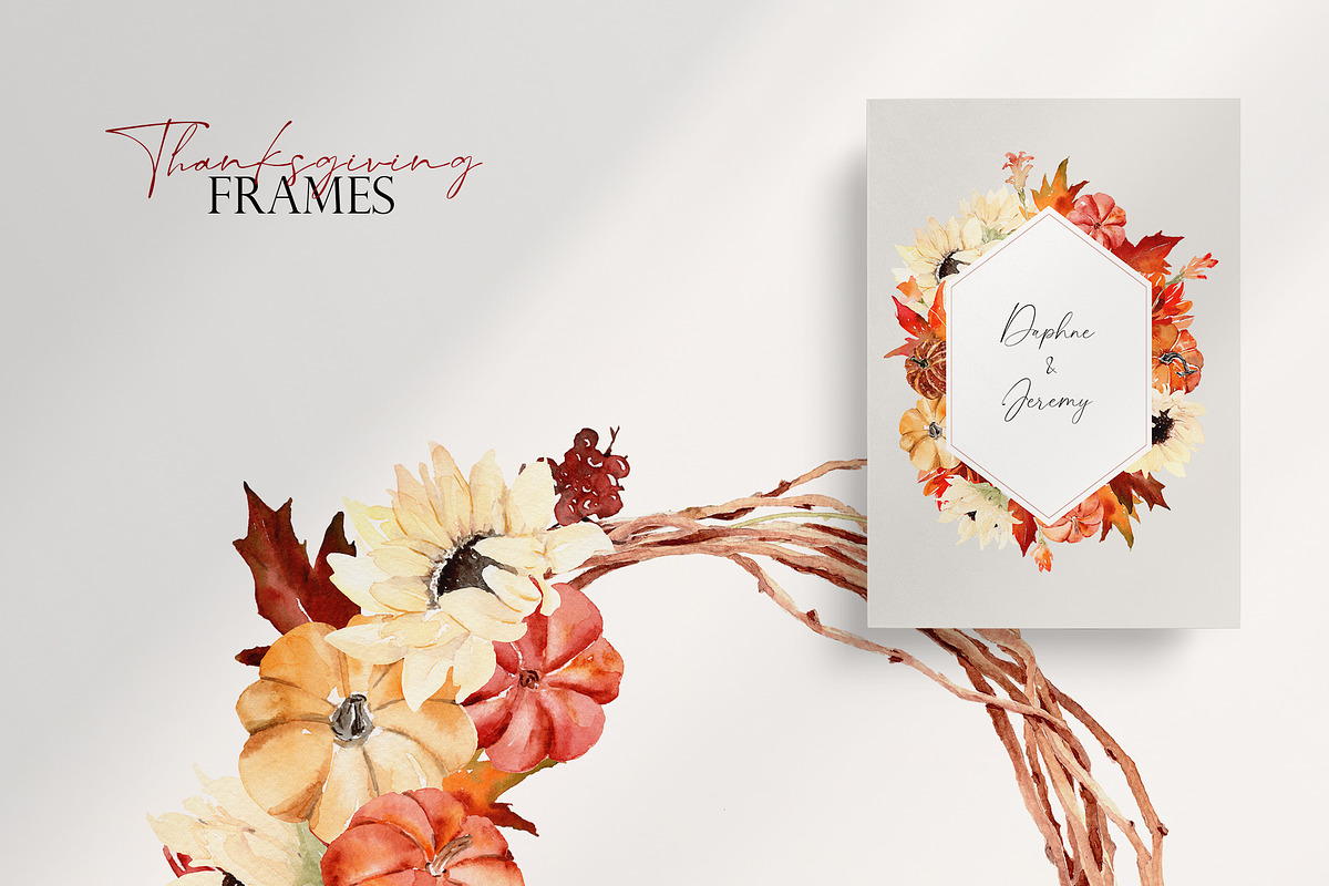 Watercolor flower - Thanksgiving Day, an Illustration by Beigetime (Photo 6 of 14)