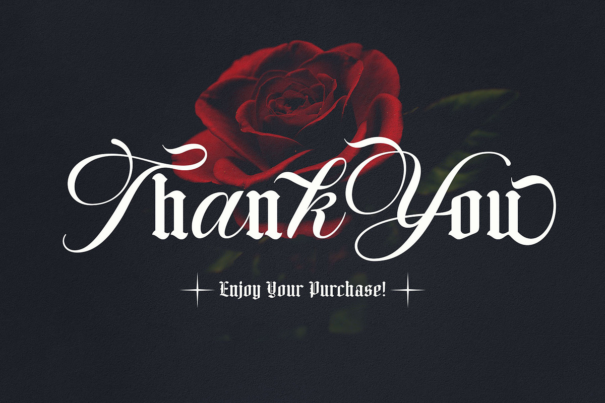 Boomsong Typeface, a Blackletter Font by alit design (Photo 16 of 16)