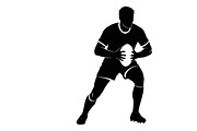 Rugby Player Silhouette Pack, an Illustration by Amazin_art (Thumbnail 10 of 31)