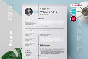 Resume, a Resume Template by GenerousArt