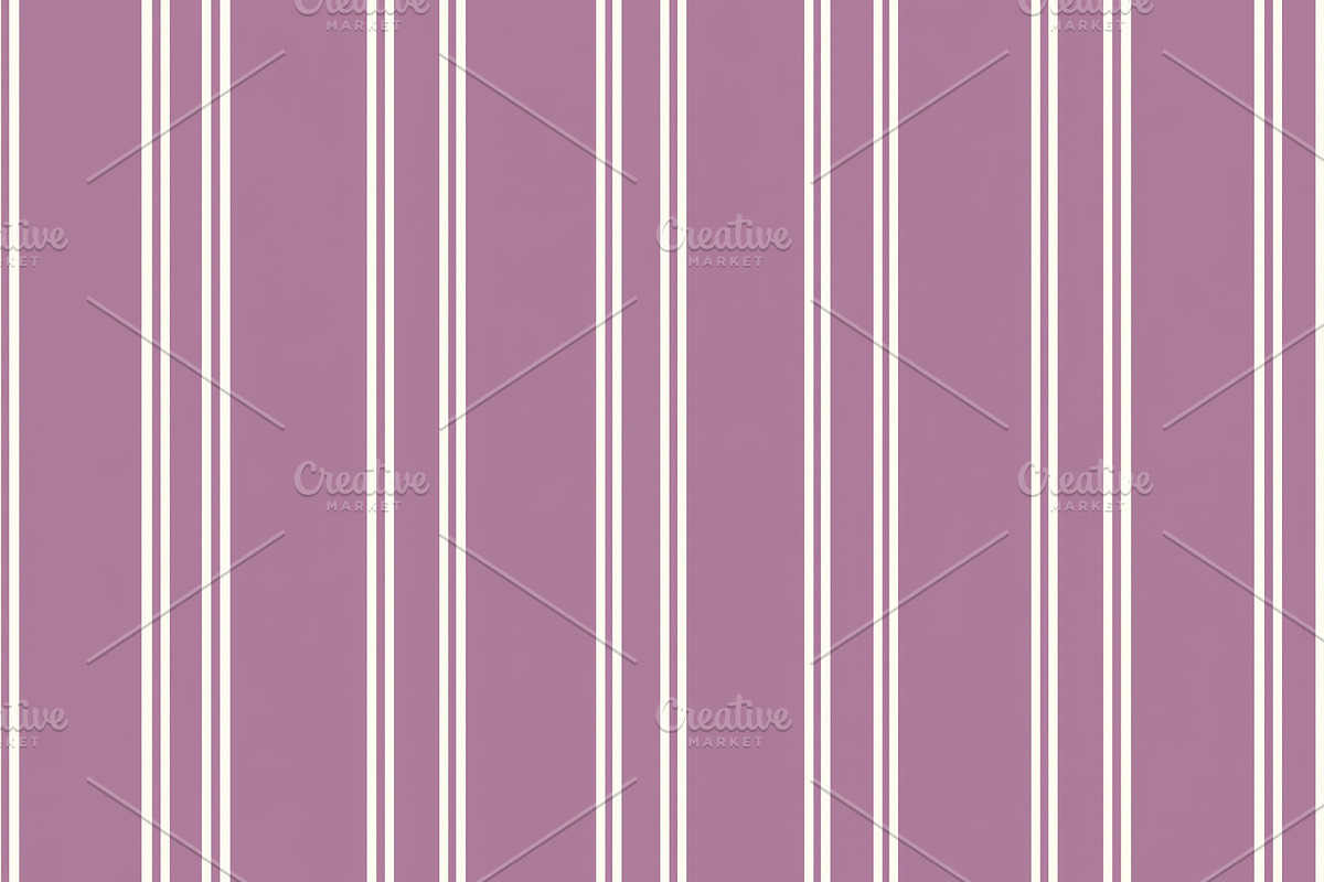Seamless pattern, mauve and white vertical striped pattern. Repeating geometric, a Pattern Graphic by Studio ANNA