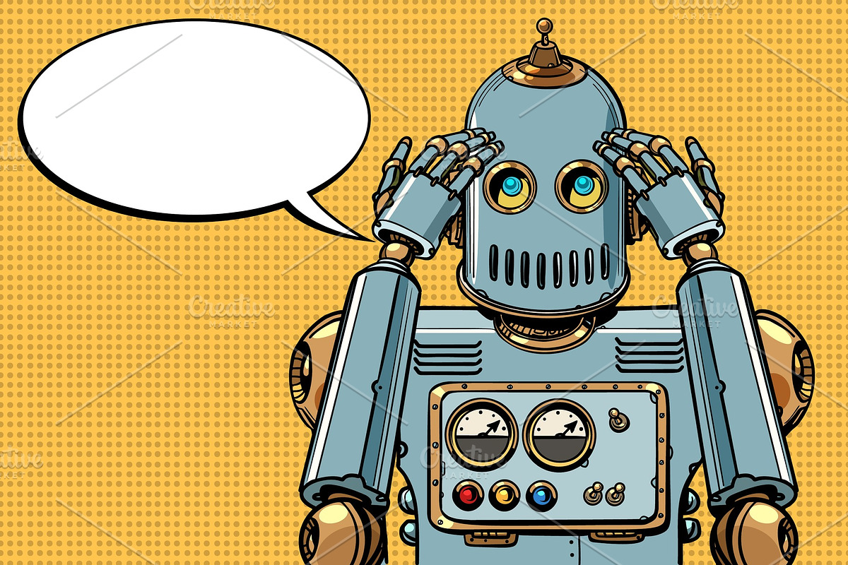 the robot thinks, thinker, an Education Illustration by studiostoks