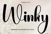 Winky, a Handwritten Font by InermediaSTUDIO (Thumbnail 1 of 8)