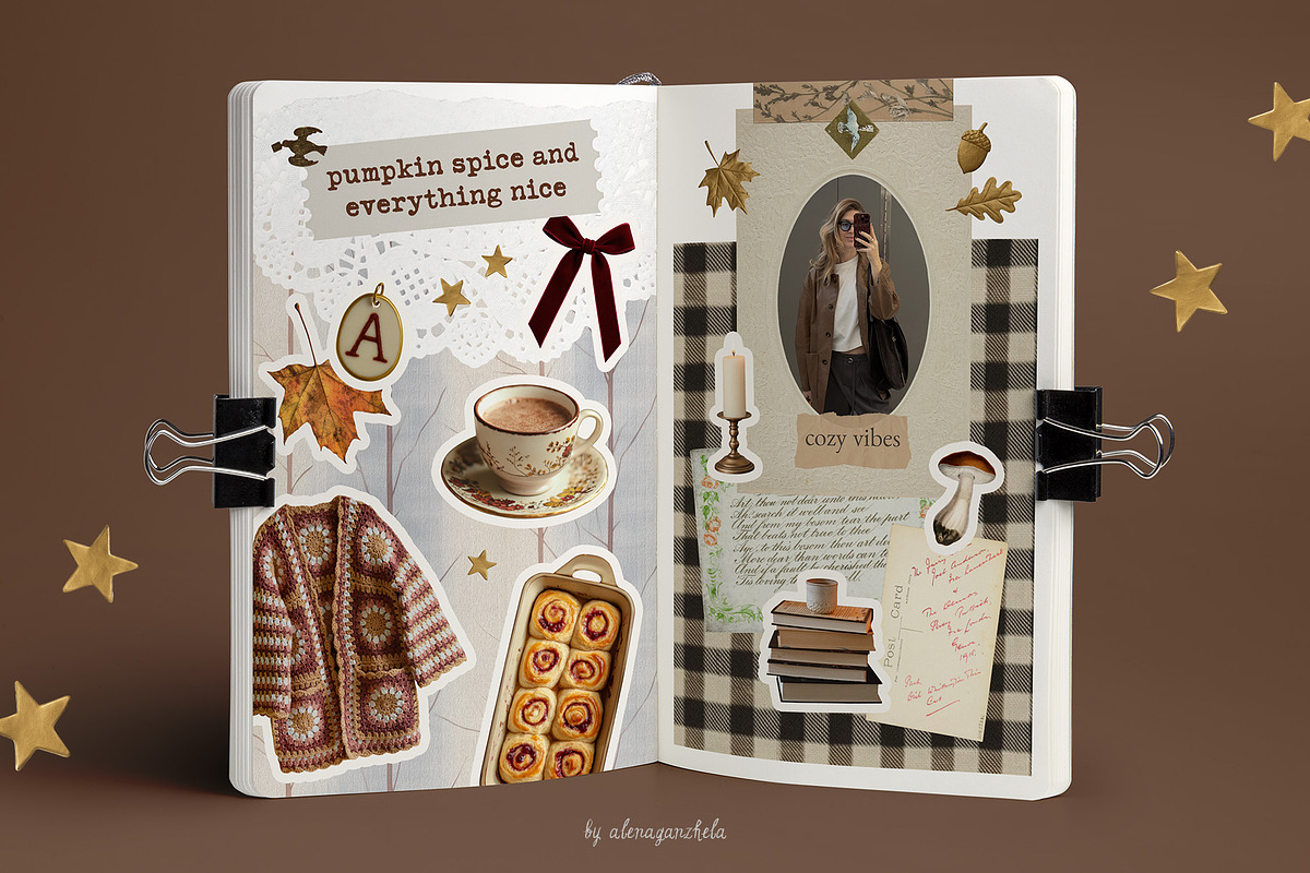 Fav Season - Autumn Collage Pack, an Object Graphic by alenaganzhela (Photo 2 of 12)