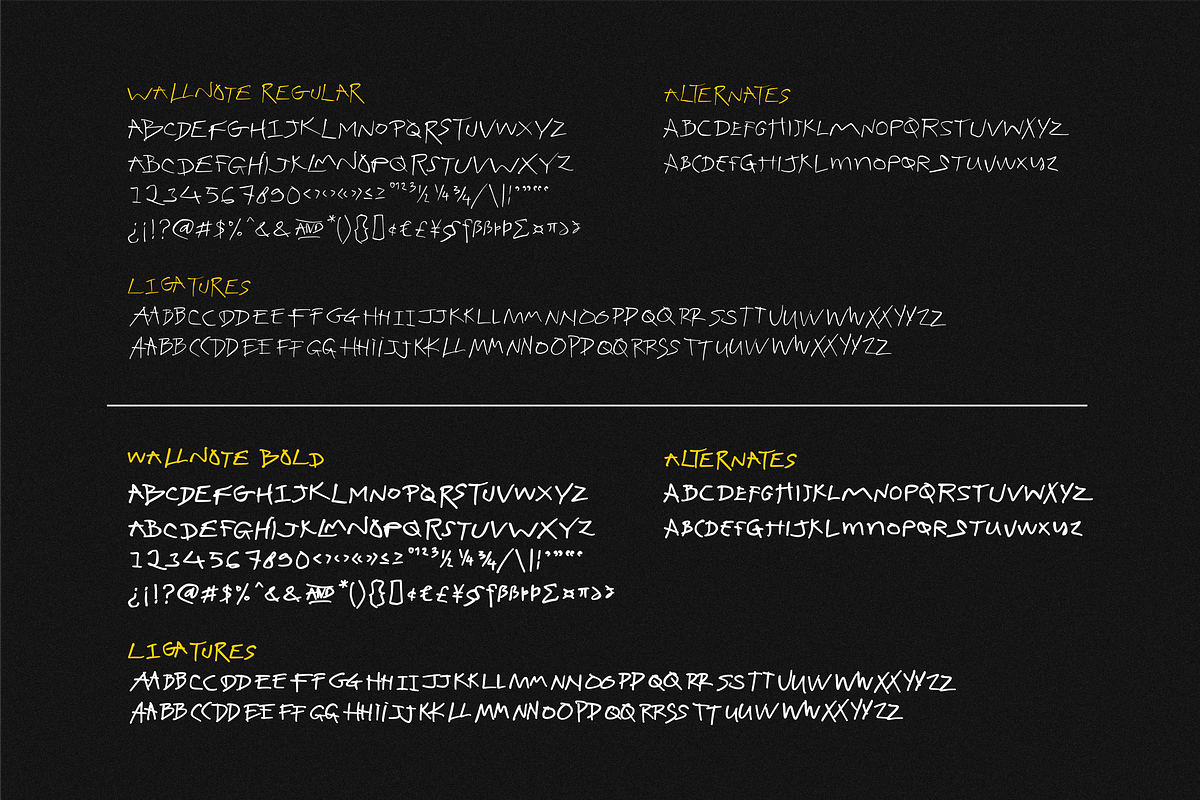 Wallnote Handwritten, a Sans Serif Font by 24Design Studios (Photo 6 of 10)