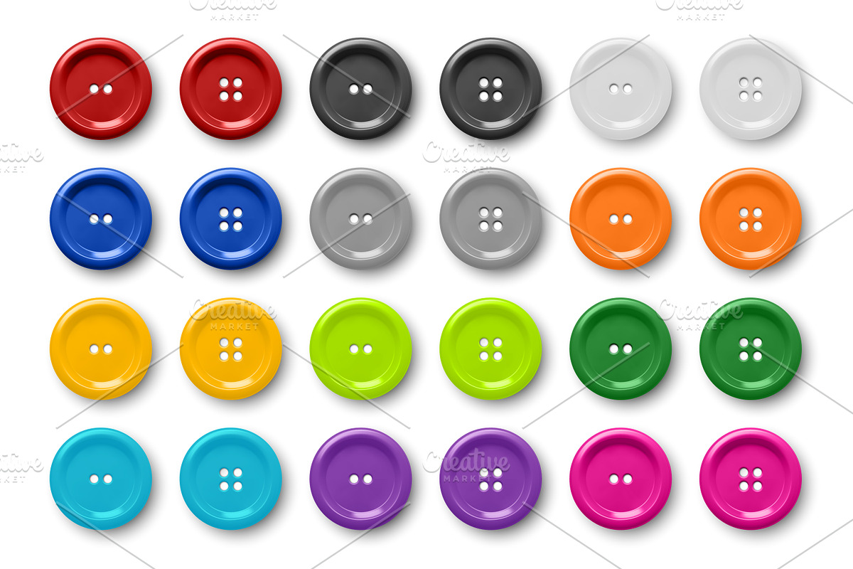 Vector Button Set., an Object Graphic by Gomolach (Photo 1 of 25)
