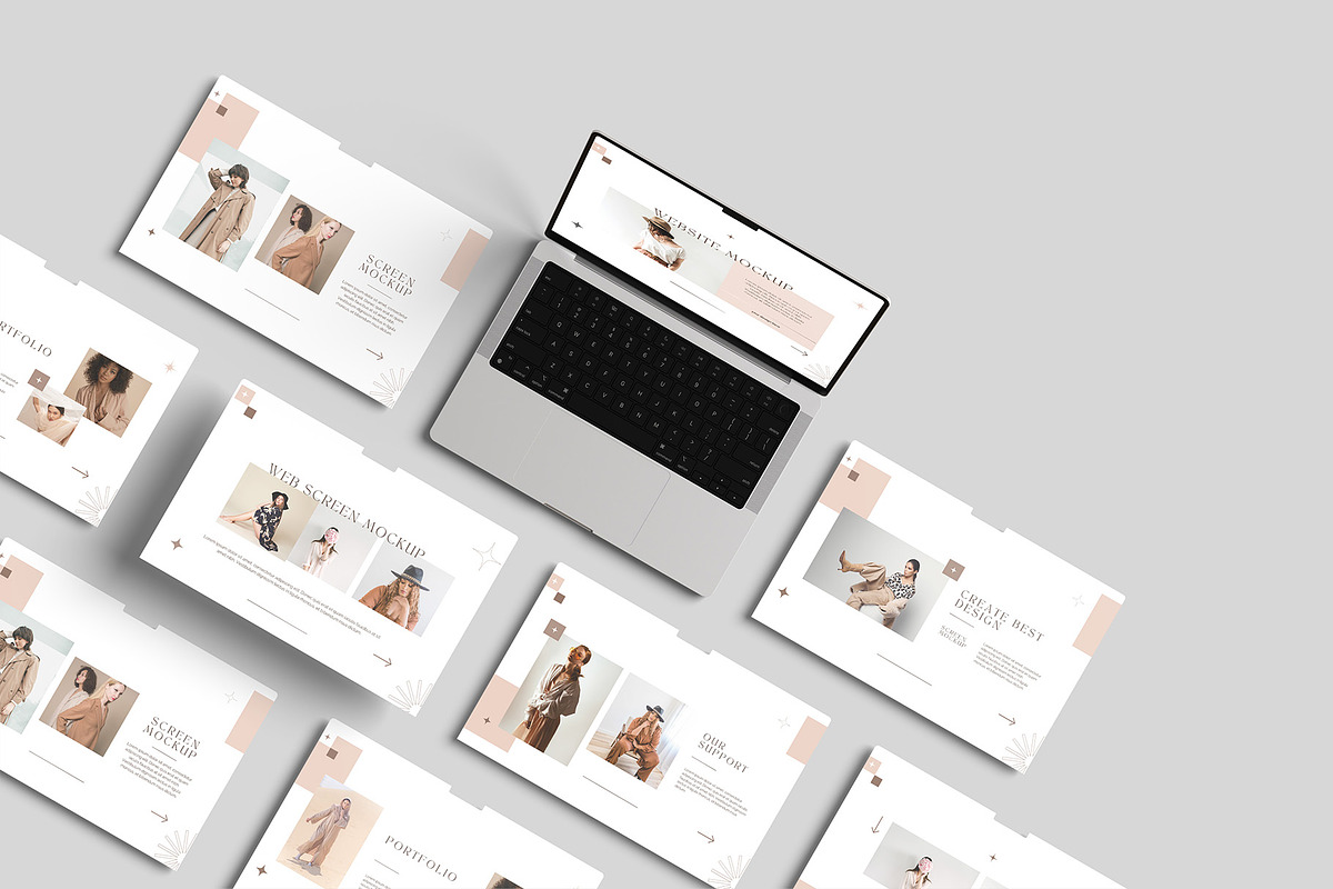 Laptop Screen Website Mockup, a Mac Mockup by graphicpages (Photo 15 of 16)