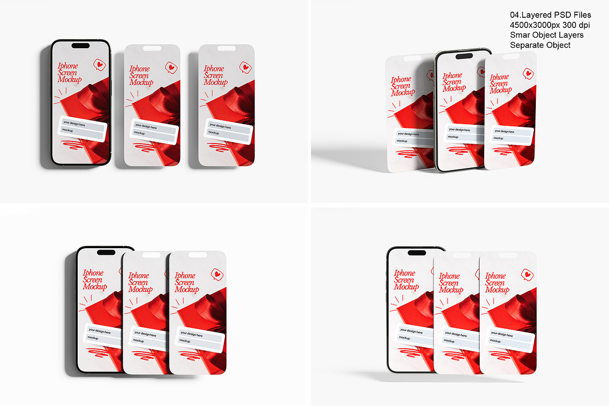 High-Quality Iphone Screen Mockup, an Advertising Mockup by safrizalstudio (Photo 1 of 5)