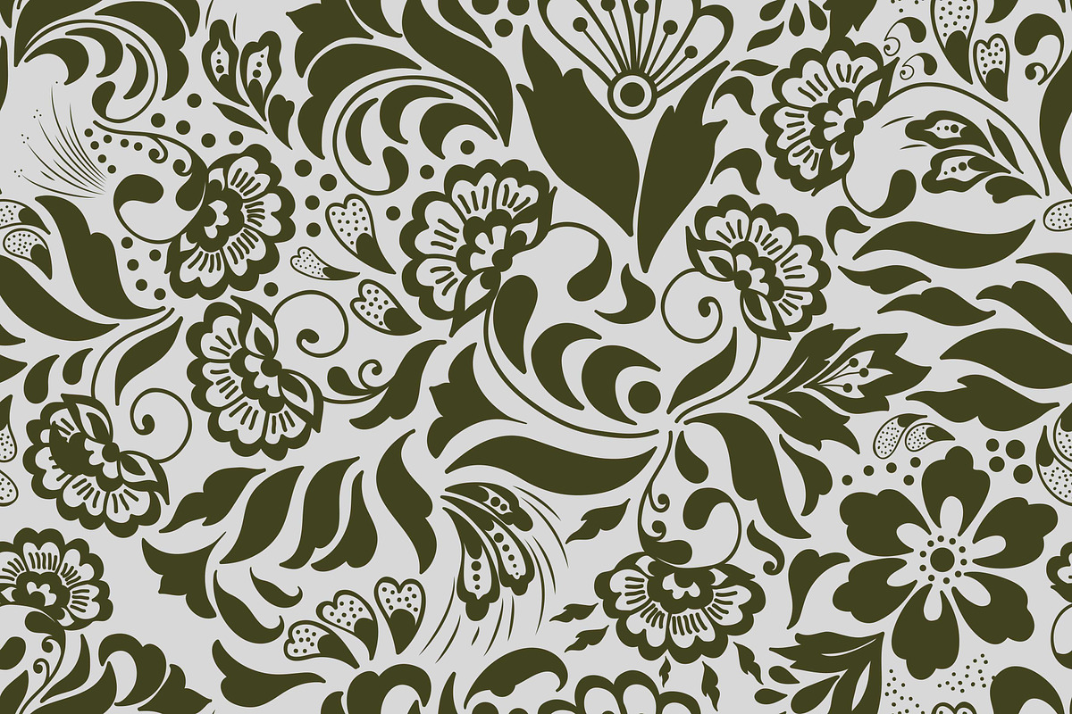 batik mehndi ornament, a Pattern Graphic by AAN Seamless Shop (Photo 3 of 3)