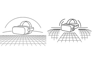Virtual reality headset design, a Technology Illustration by ZinetroN