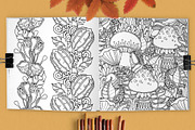Magic Autumn Forest coloring pages, an Illustration by Color and Decor (Thumbnail 4 of 6)