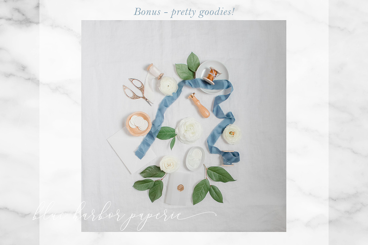 Ribbon & Stationery Mockups, a Photo by BlueHarborPaperie (Photo 4 of 7)