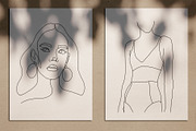 15 Minimalist Woman Line Art, a Decorative Illustration by Miracles Everywhere (Thumbnail 3 of 9)