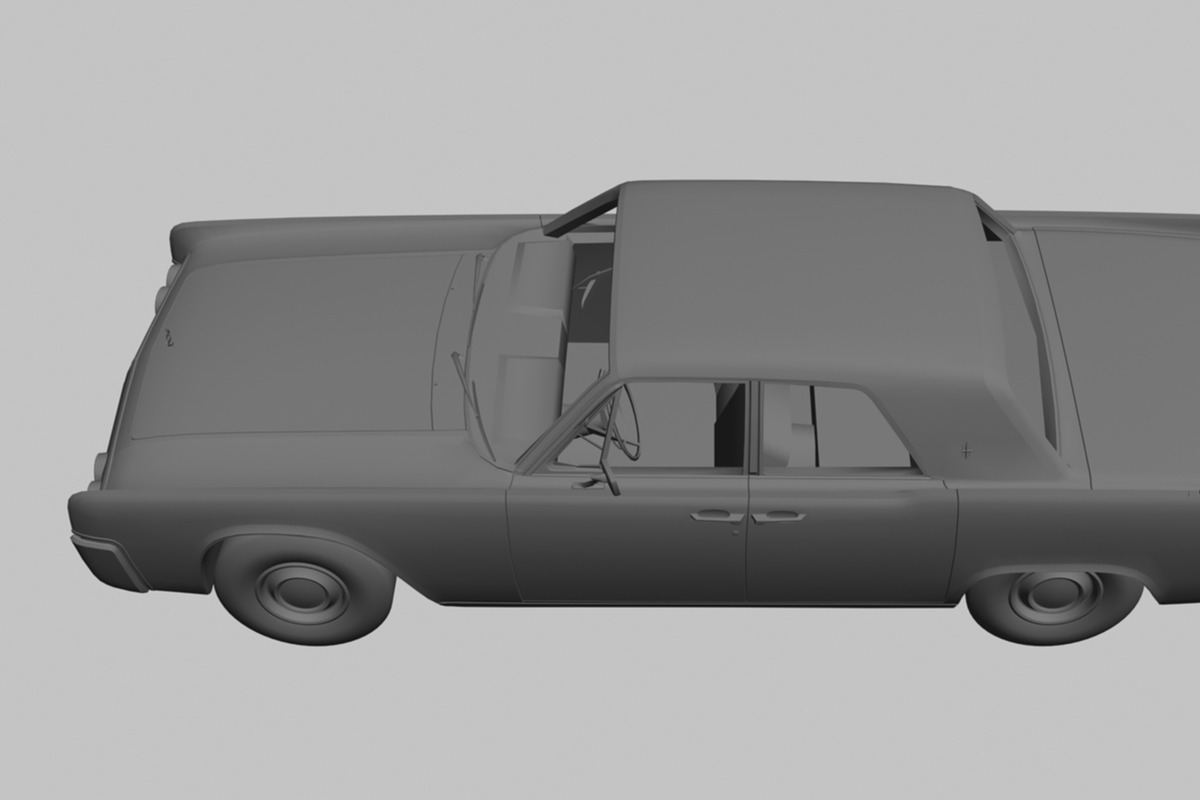 1962 Lincoln Continental, a Cars & Vehicle 3D Model by valtriiu (Photo 11 of 12)