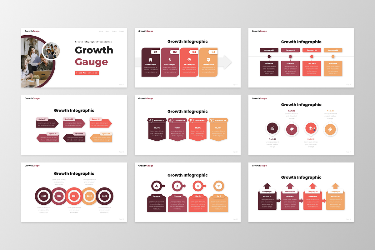 GrowthGauge - Growth Infographic Pow, a Presentation Template by GraphauseProject (Photo 5 of 6)