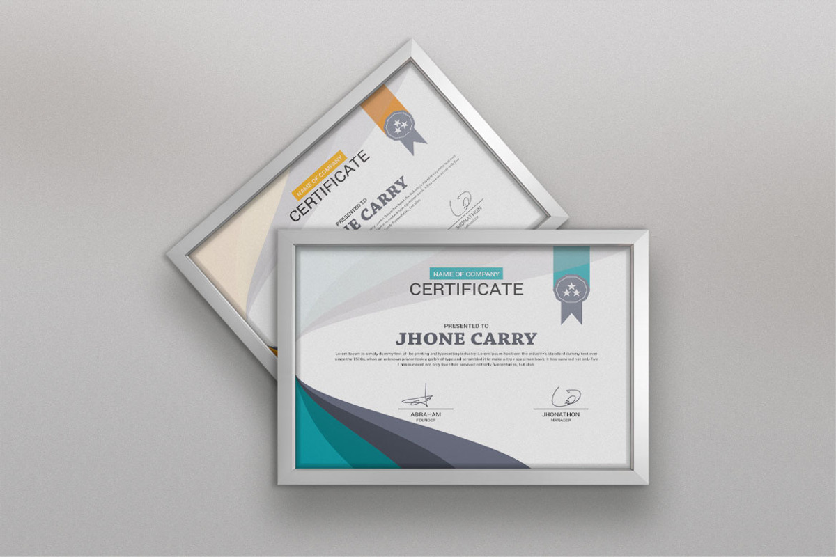 Certificate Template Design, a Stationery Template by BrandlyTemplate (Photo 2 of 6)