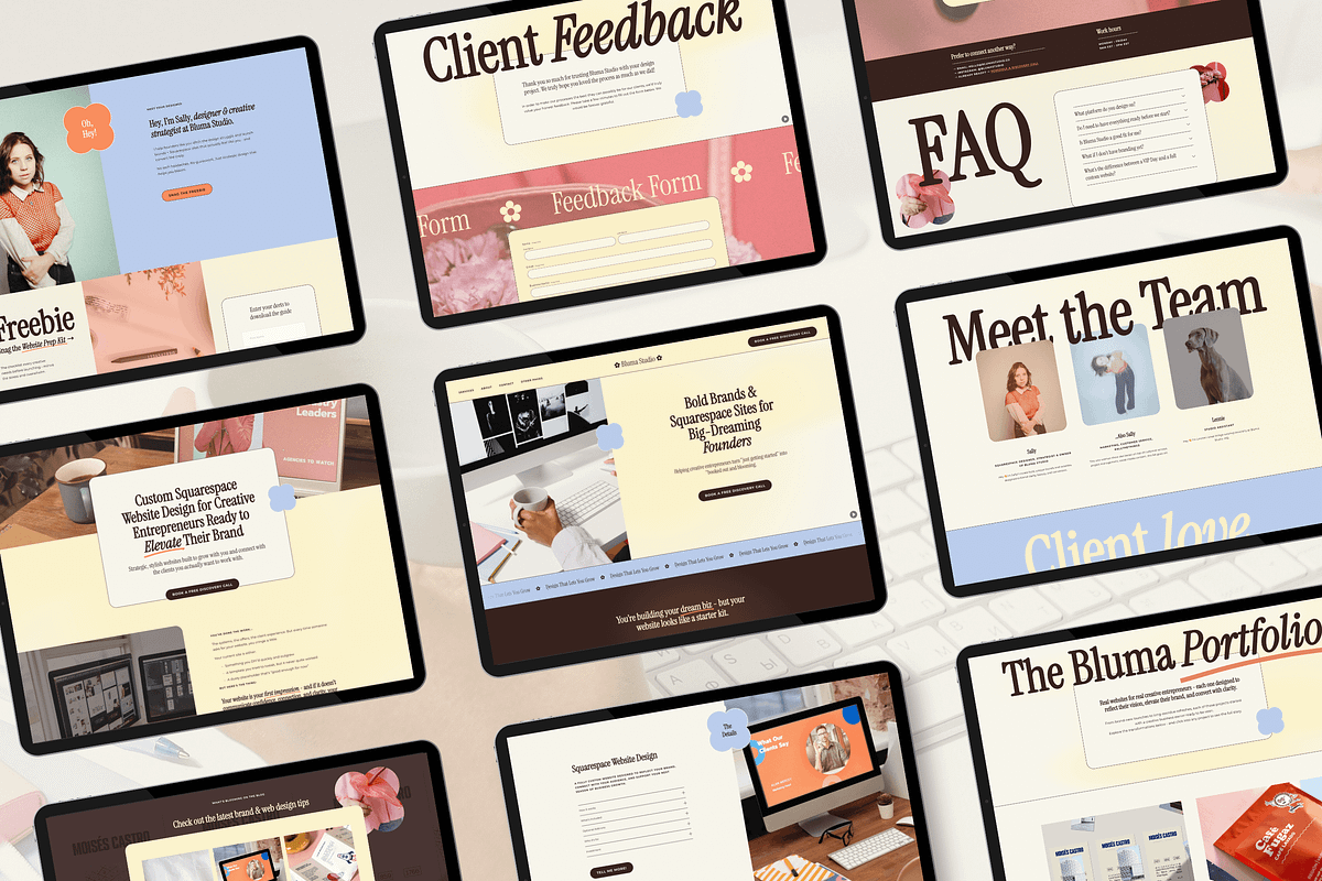 Squarespace Template for Designers, a Squarespace Template by Kurly Creative (Photo 2 of 11)