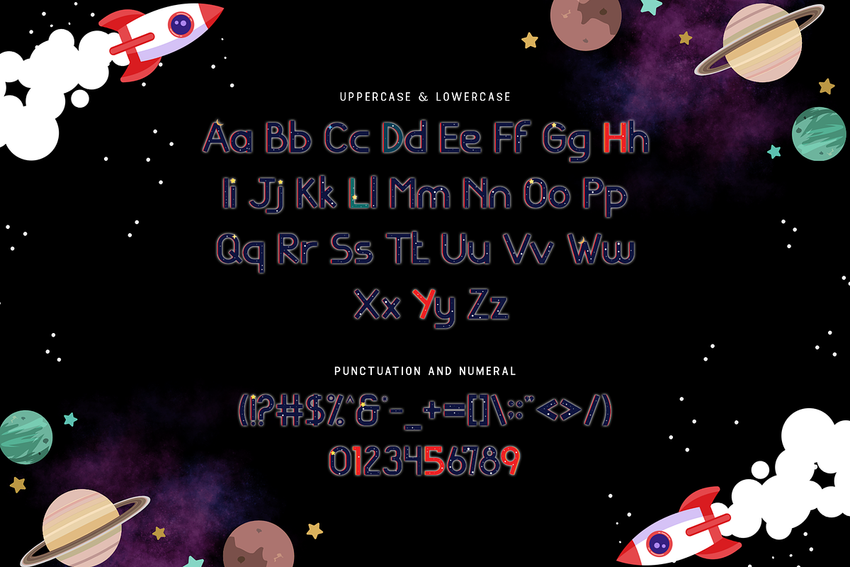 Spacelight - Unique Decorative Font, a Sans Serif Font by overlaytemplates (Photo 5 of 5)
