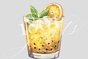 Orange Passion Fruit Cocktail, an Illustration by 1801Prints (Thumbnail 2 of 3)