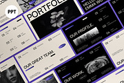Black Cream Gradient Portfolio PPT, a Presentation Template by graphicook (Thumbnail 1 of 4)
