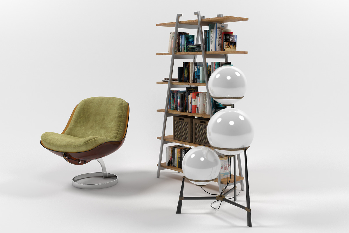 Furniture set 1109, a Furniture 3D Model by inDahouze (Photo 9 of 11)