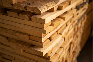 Close-up of timber planks prepared, an Industrial Photo by volodymyrshtun13795