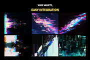 200+ Glitch Effect Overlays, a Texture Graphic by Mikel Blazgad (Thumbnail 3 of 11)