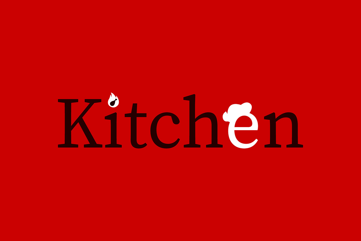 Kitchen Wordmark Logo Design, a Branding & Logo Template by Salman Shop (Photo 2 of 2)