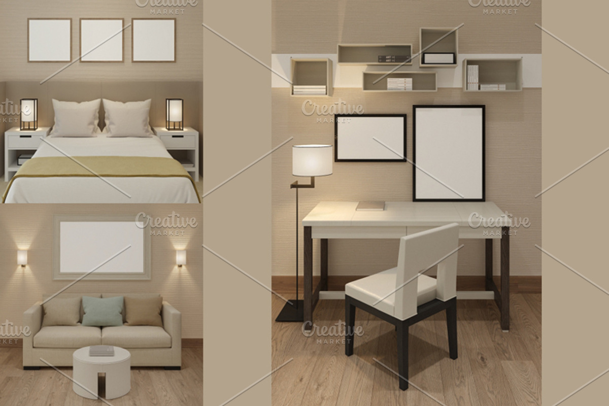 Interior Mockup, a Print Template by Alex Curly