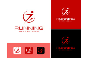 Abstract Running Speed Logo, a Branding & Logo Template by ika trisiana