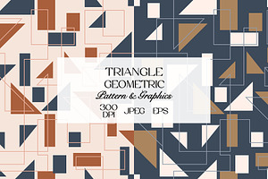 Triangle Geometric Seamless Pattern, a Pattern Graphic by StudioGlouna