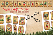 Christmas Potion Apothecary Labels, a Seasonal Illustration by RossiGalleria (Thumbnail 3 of 3)