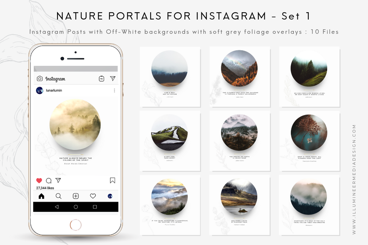 Nature Portals for Instagram & FB, a Social Media Template by Illumineer Media & Design (Photo 6 of 13)