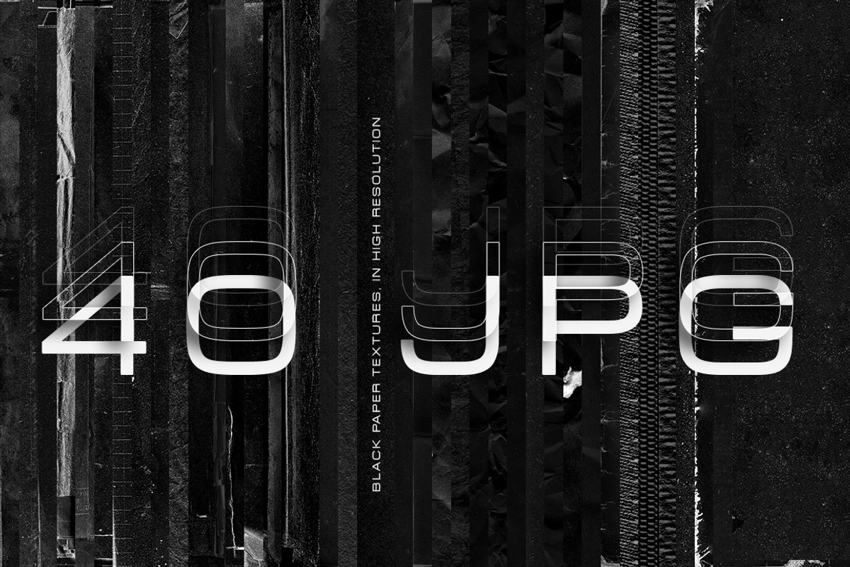 Black paper textures, a Texture Graphic by Retro Machine (Photo 3 of 6)