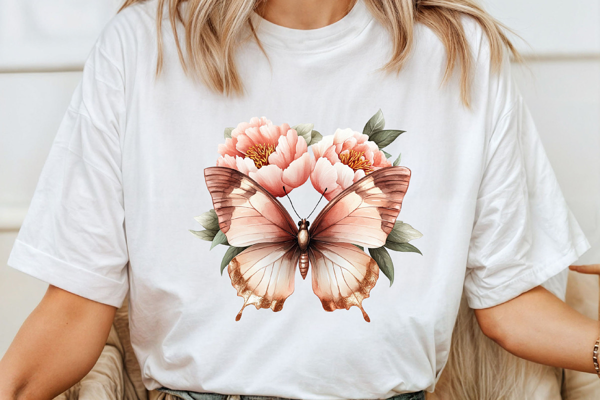 Floral Butterfly Png Bundle, an Illustration by Pixels.Craft (Photo 5 of 7)