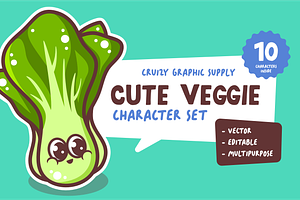 Cute Veggie - Character Set