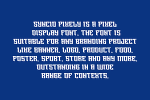 Syncio Pixely - Game Font