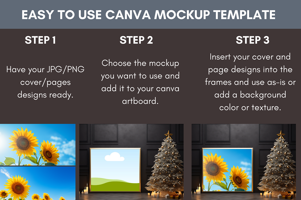 Horizontal Wall Art Canva Mockups, a Merchandise Mockup by LA Design (Photo 7 of 10)