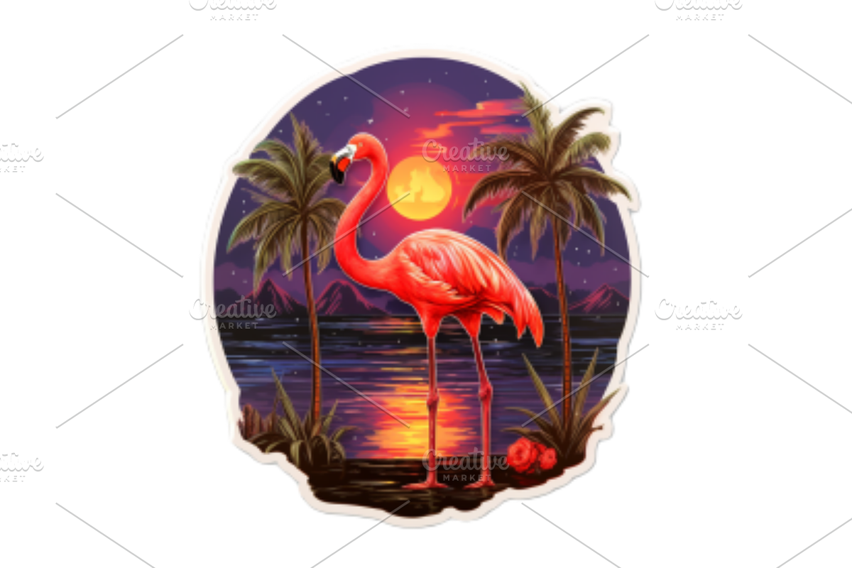 Tropical Digital Sticker, a Decorative Illustration by Creative design (Photo 3 of 7)