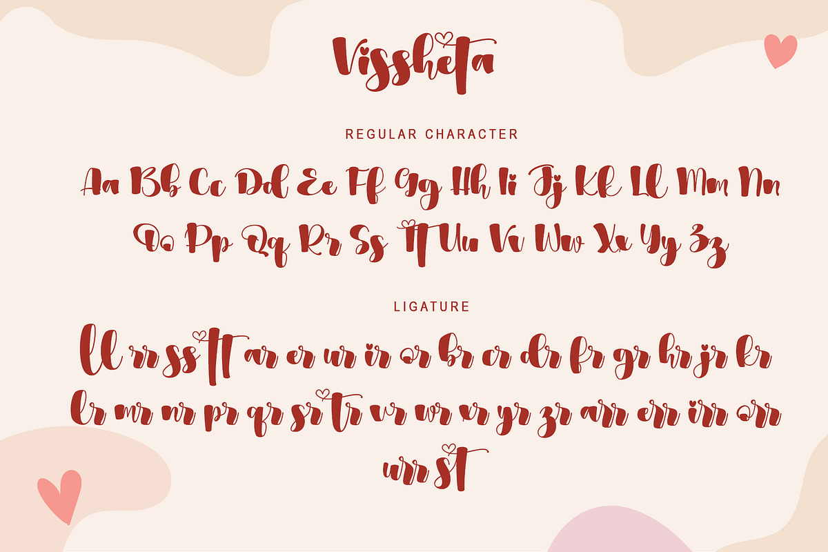 Vissheta, a Script Font by Stefani Letter (Photo 5 of 7)