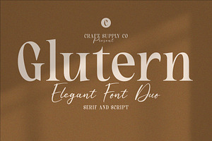 Glutern Elegant Font Duo