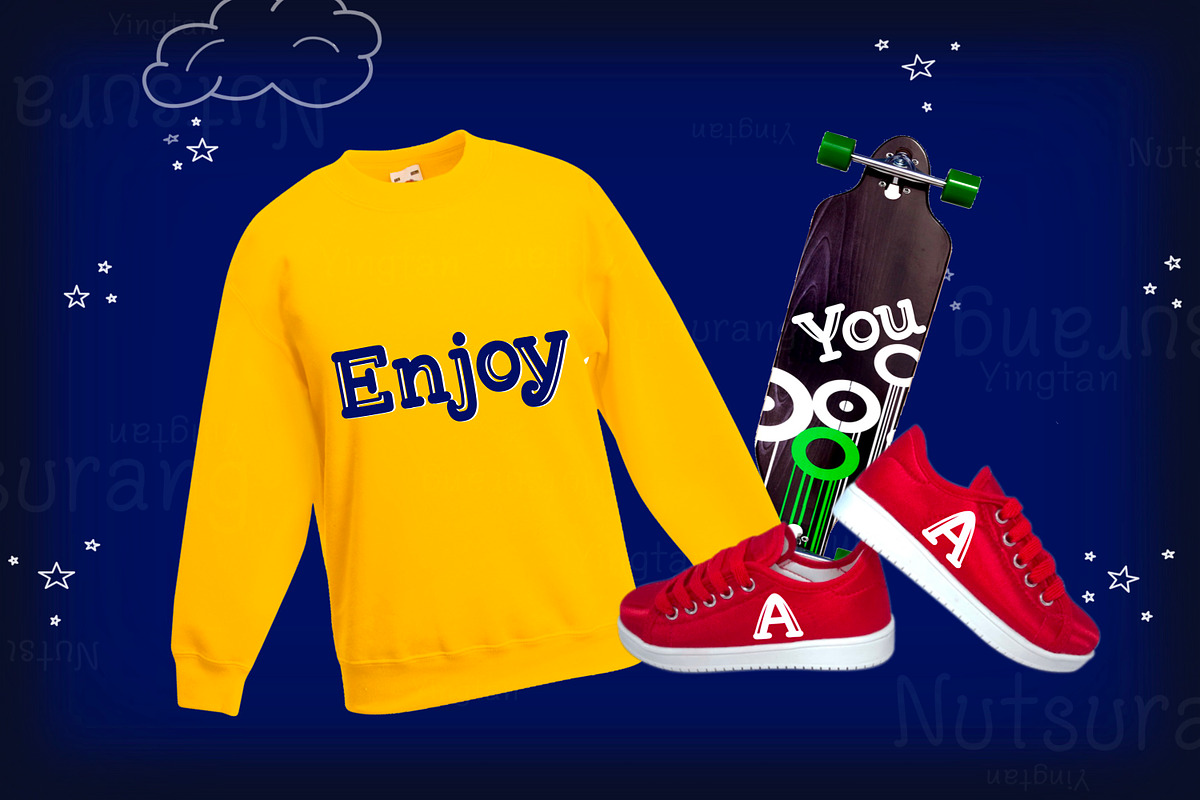 The Rainbow Fonts, a Script Font by N Nakorn Creative (Photo 4 of 7)