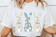Floral Toile Easter Bunny Png, an Illustration by designcity5 (Thumbnail 9 of 9)